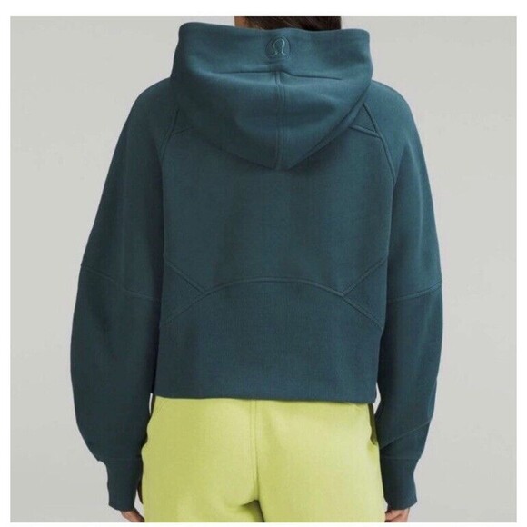 Lululemon Scuba Oversized Half-Zip Hoodie -  Green Jasper -‎  XS/S - Picture 2 of 13